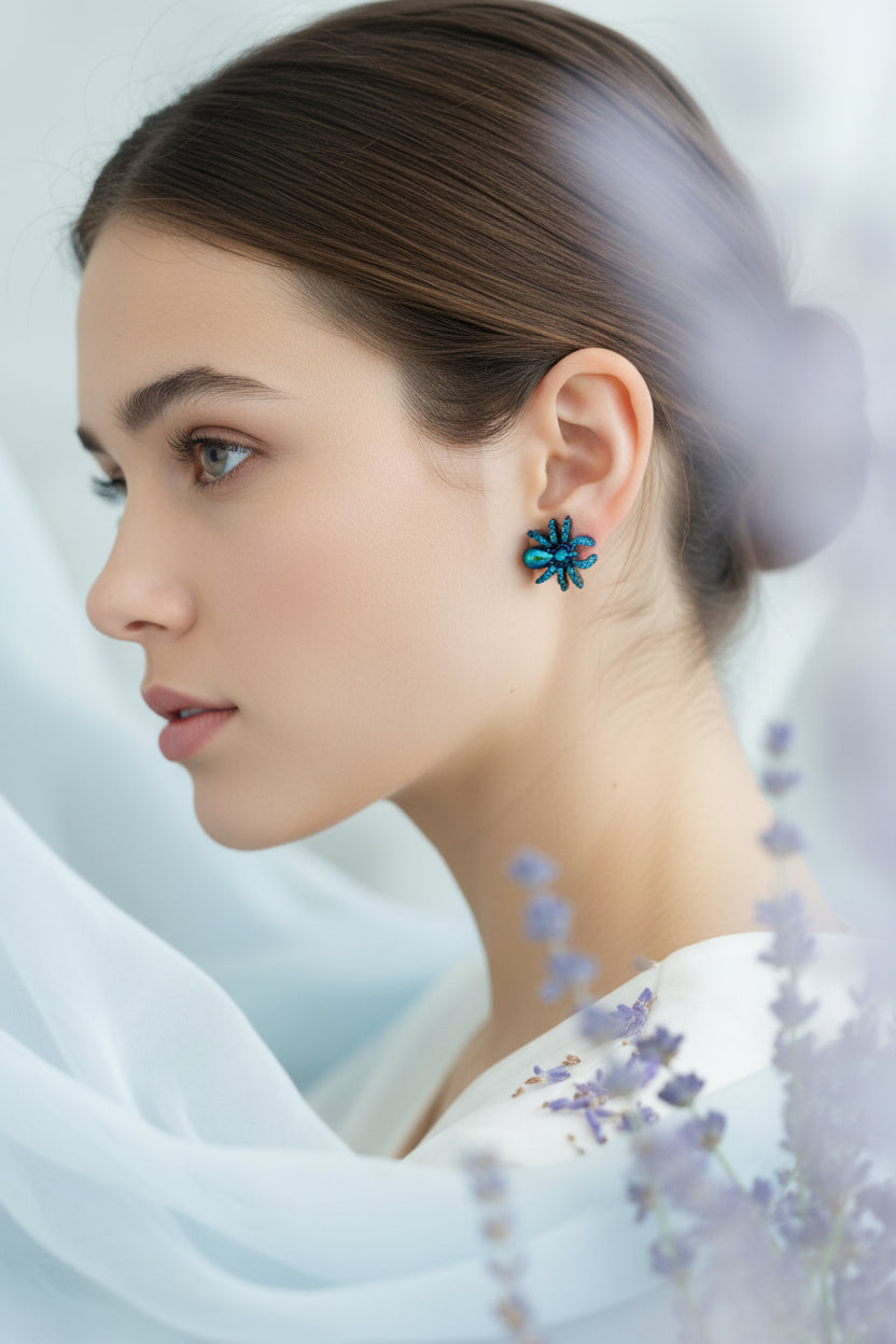 Plastic Earring Halloween Spider