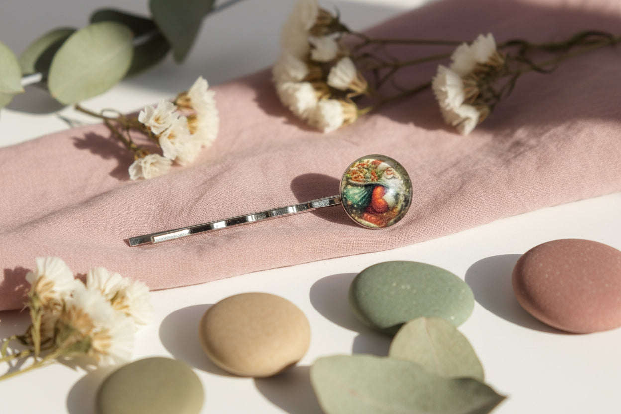 Cabochon Hairpin Christmas