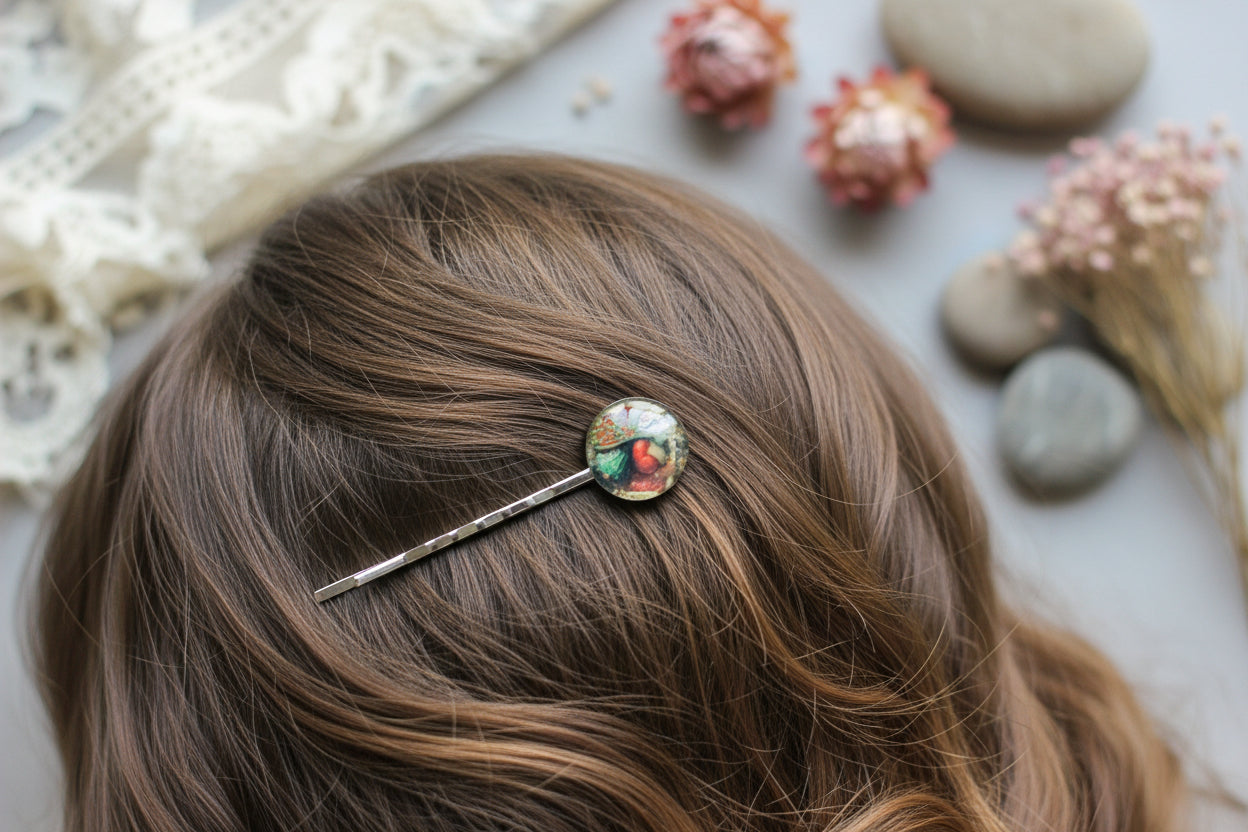 Cabochon Hairpin Christmas