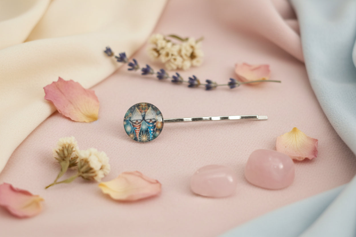 Cabochon Hairpin Christmas Gnomes