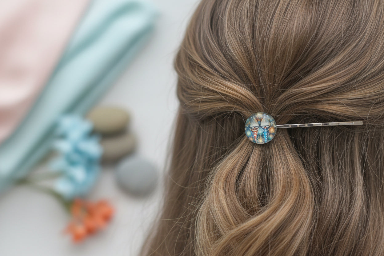 Cabochon Hairpin Christmas Gnomes