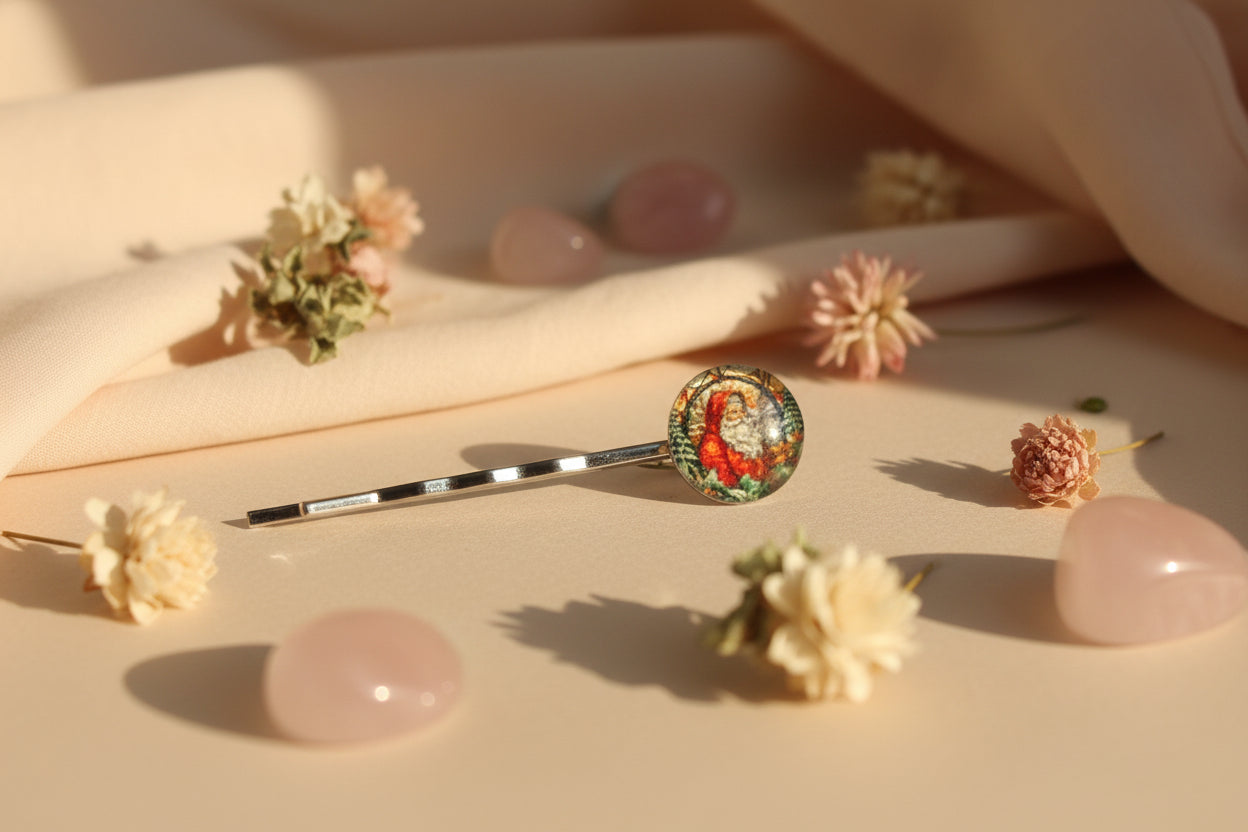 Cabochon Hairpin Christmas