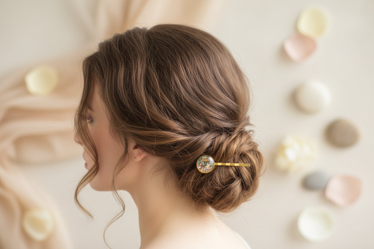 Cabochon Hairpin Christmas Coming