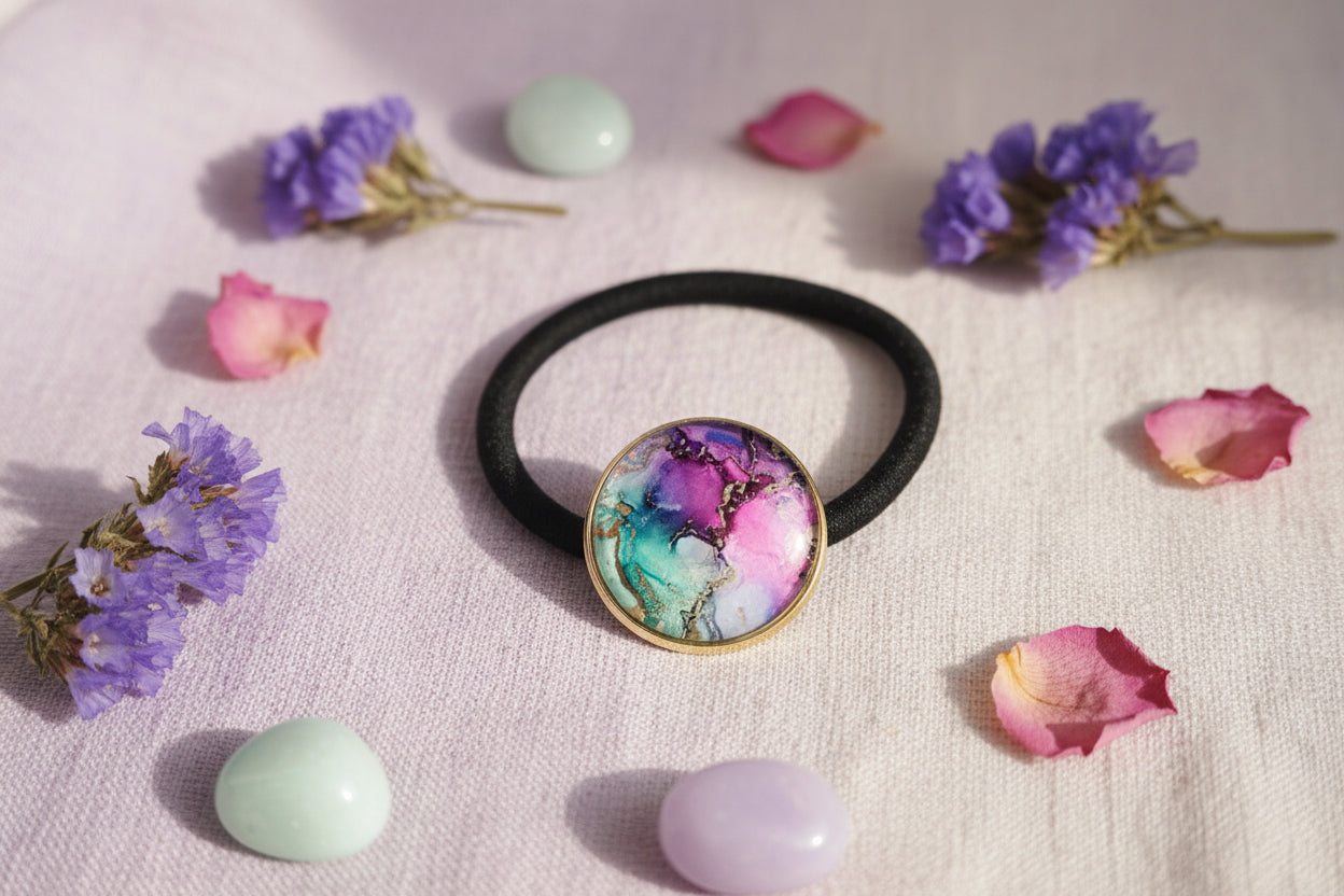 Cabochon Hairtie Colorful Mineral