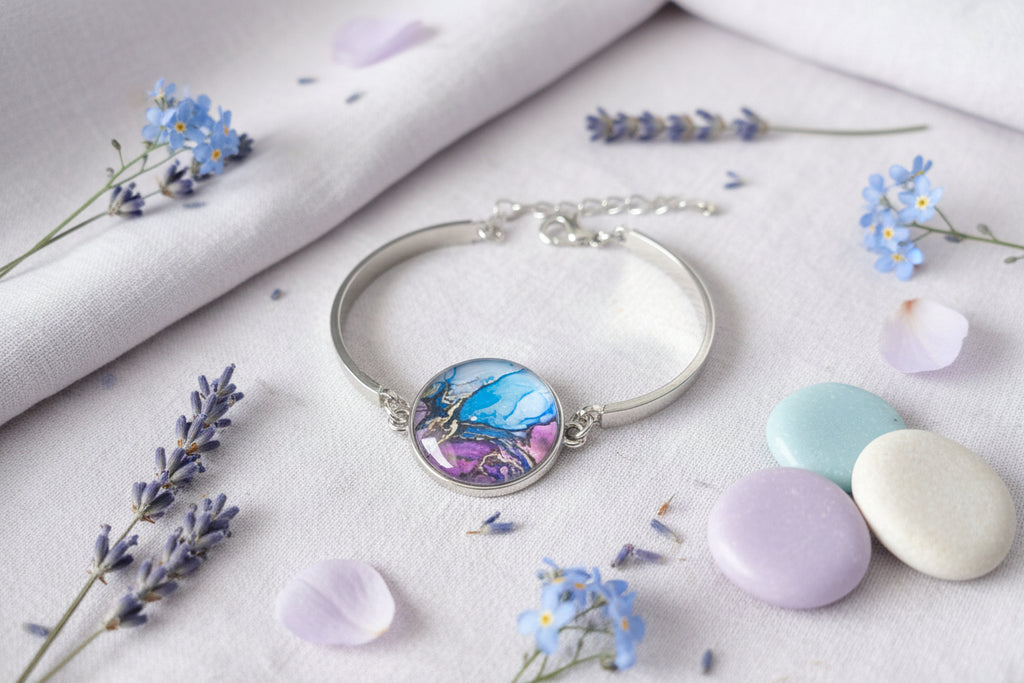 Cabochon Bracelet Waves