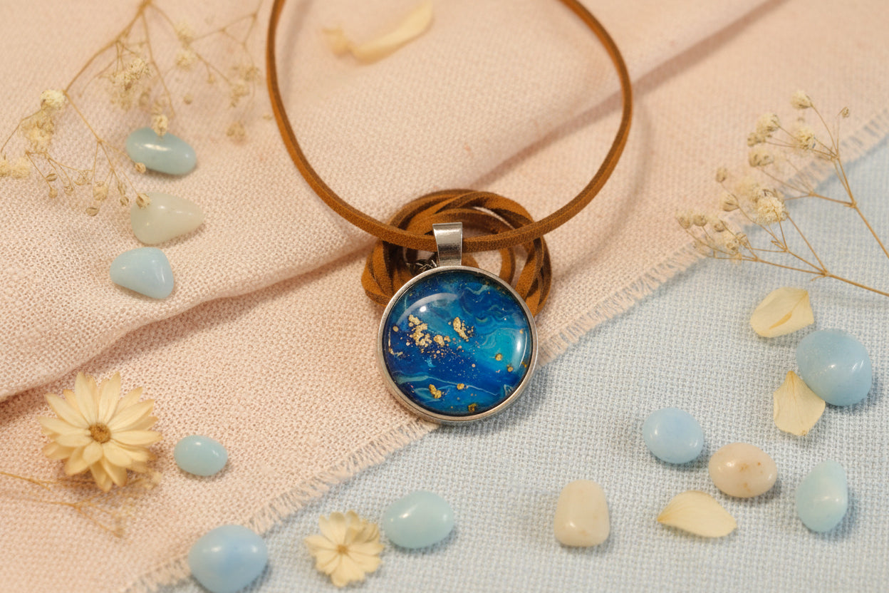 Cabochon Necklace in the Deep