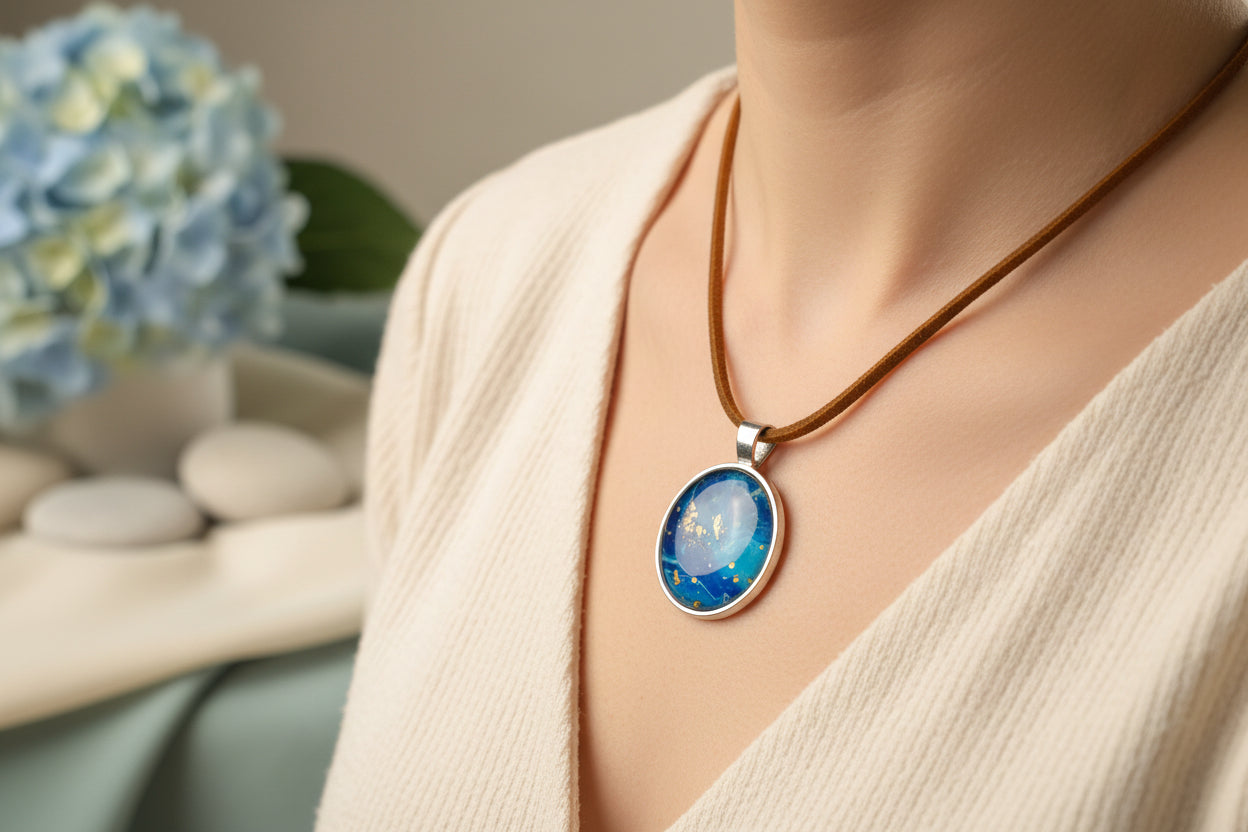 Cabochon Necklace in the Deep