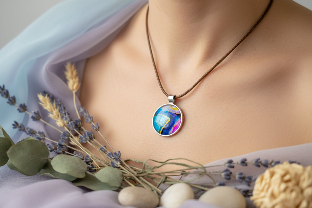 Cabochon Necklace V for Vendetta