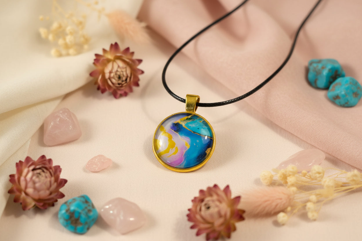 Cabochon Necklace Seeside