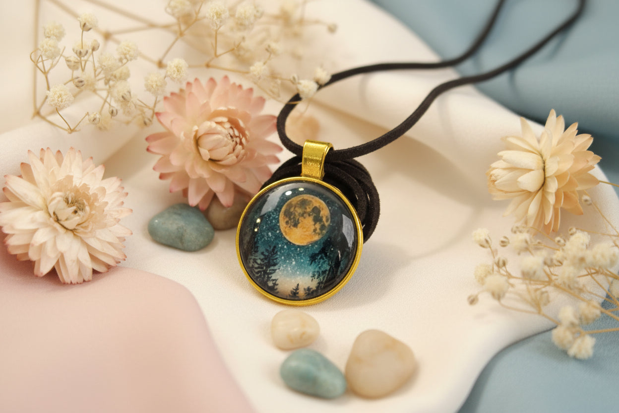 Cabochon Necklace Moonlight