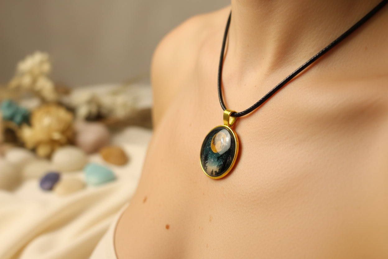 Cabochon Necklace Moonlight