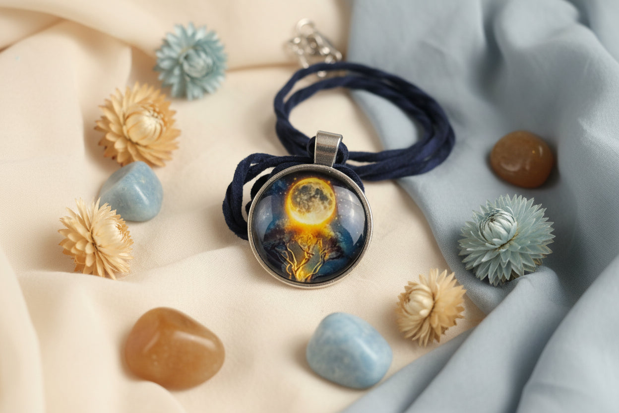 Cabochon Necklace Moonshine