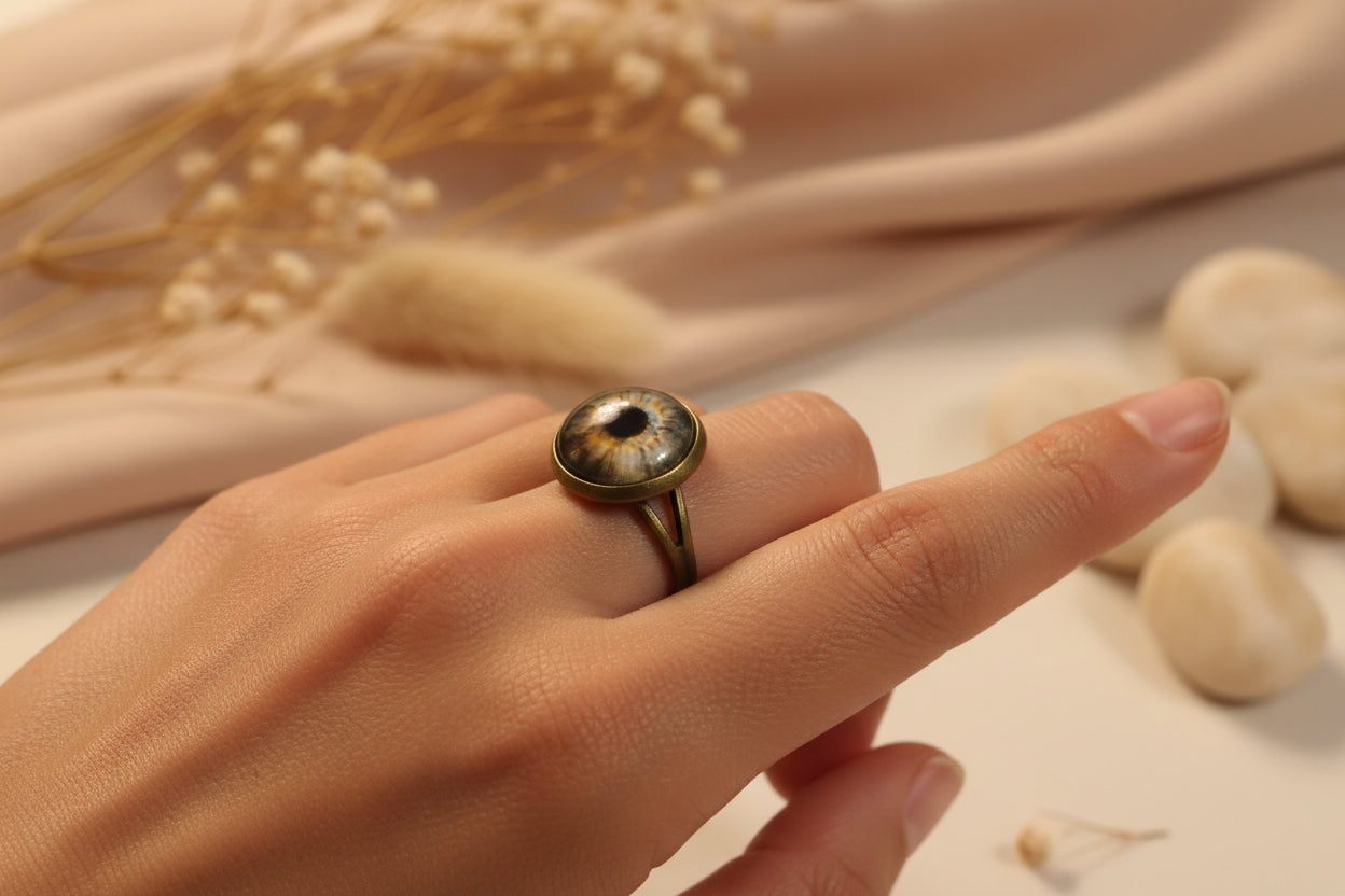 Cabochon Ring Eagle Eyes