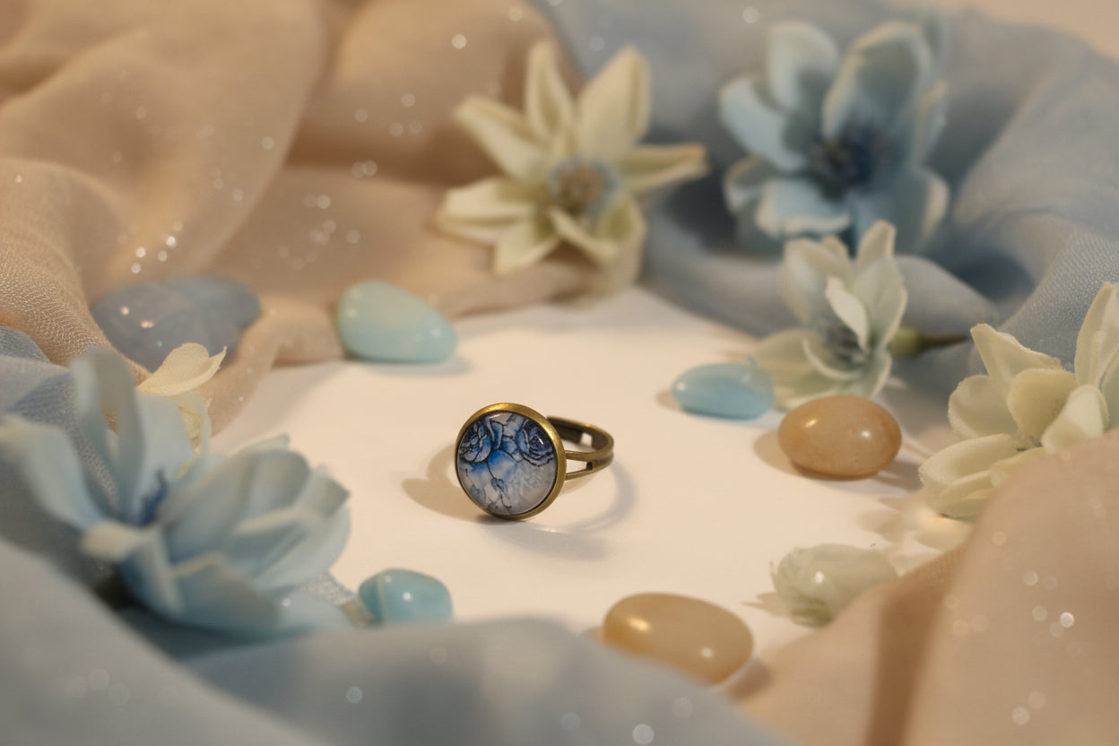 Cabochon Ring Blue