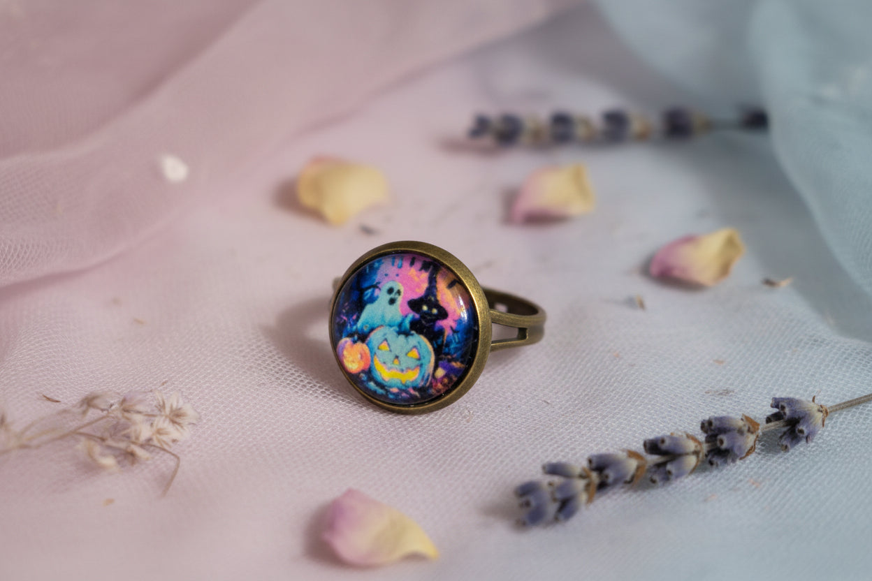 Cabochon Ring Halloween
