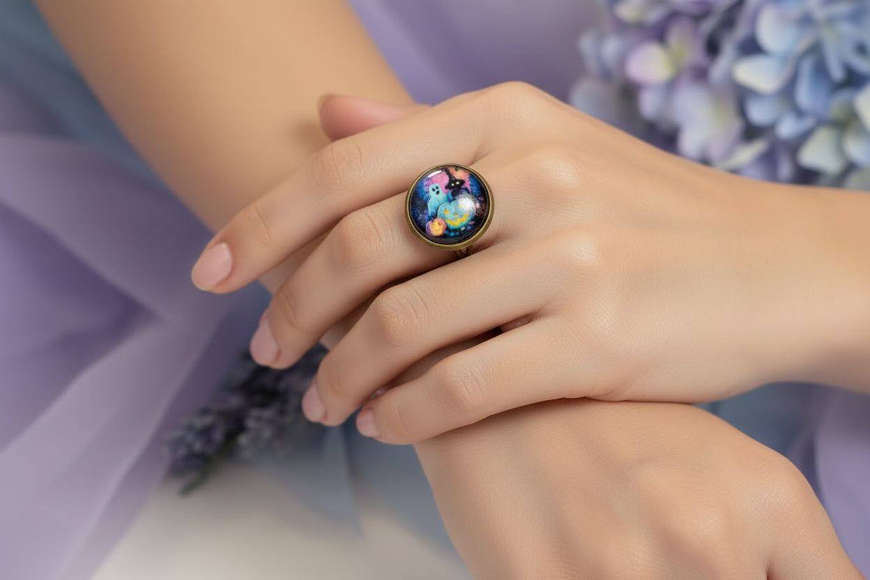 Cabochon Ring Halloween