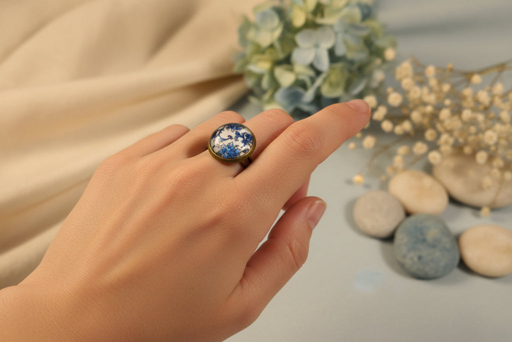 Cabochon Ring Earth