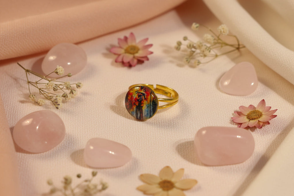 Cabochon Ring Love is in the Rain
