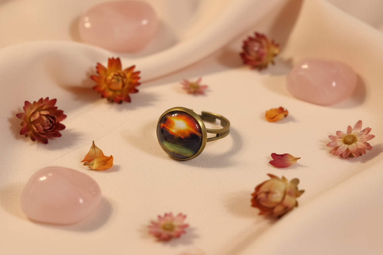 Cabochon Ring Sunrise