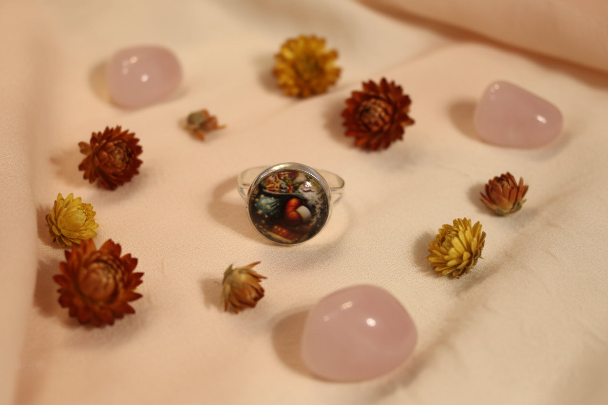 Cabochon Ring Cristmas