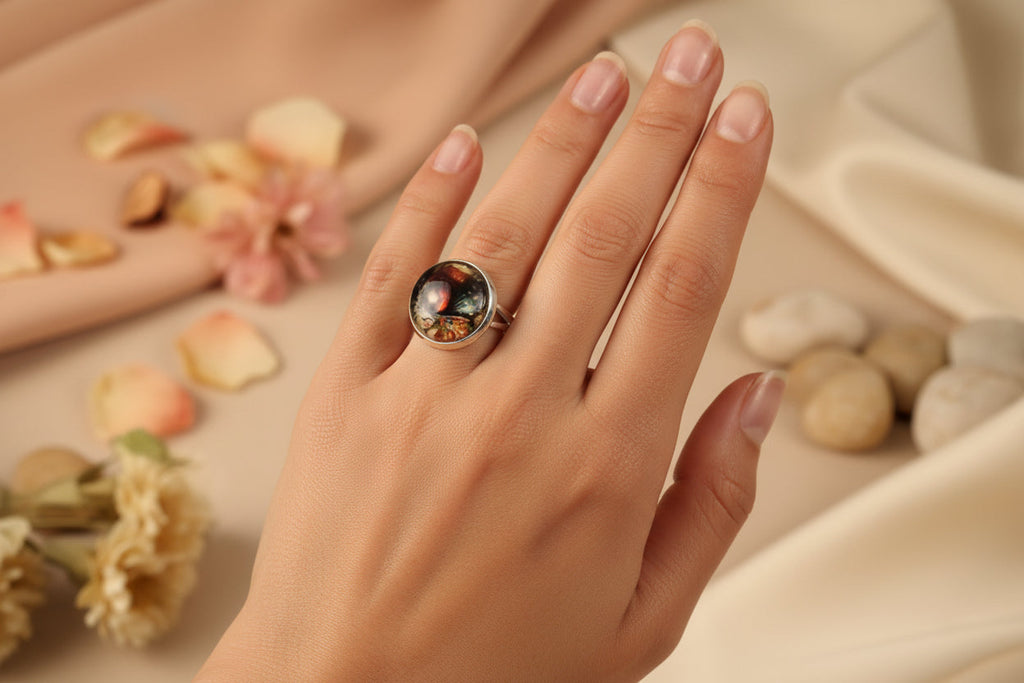 Cabochon Ring Cristmas