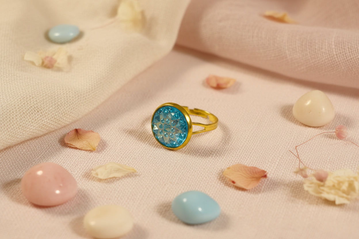 Cabochon Ring Blue