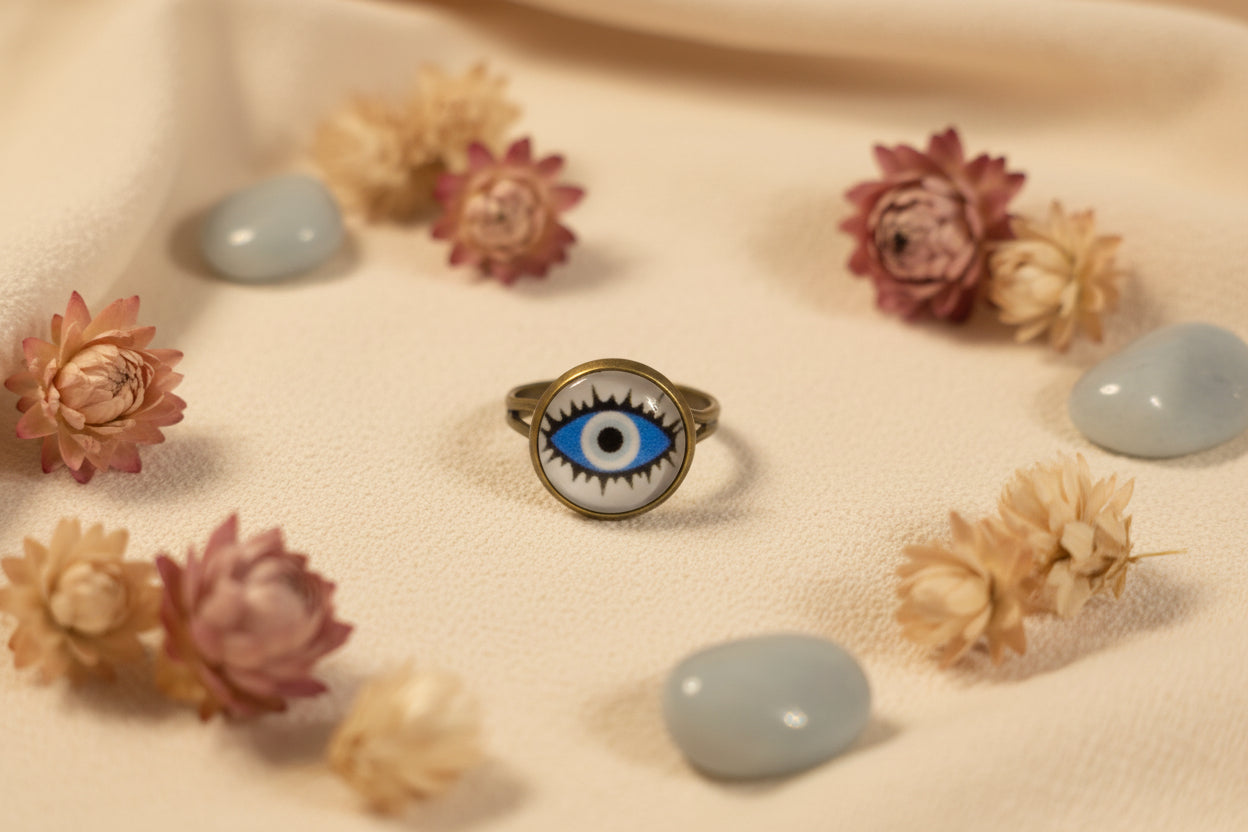 Cabochon Ring All Seeing Eye