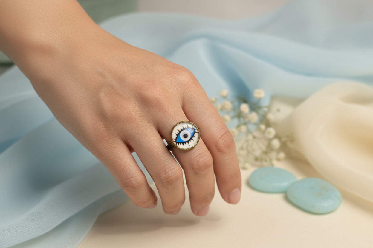 Cabochon Ring All Seeing Eye