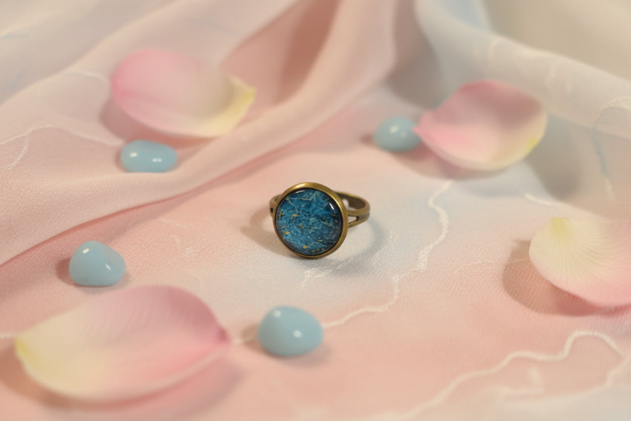 Cabochon Ring Blue
