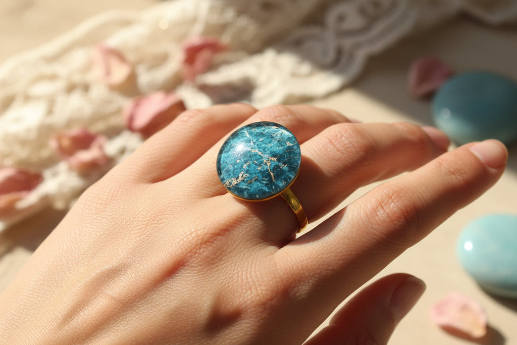 Cabochon Ring Blue