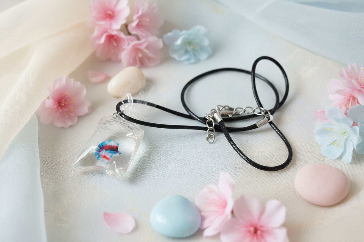 Plastic Necklace Colorful Fish