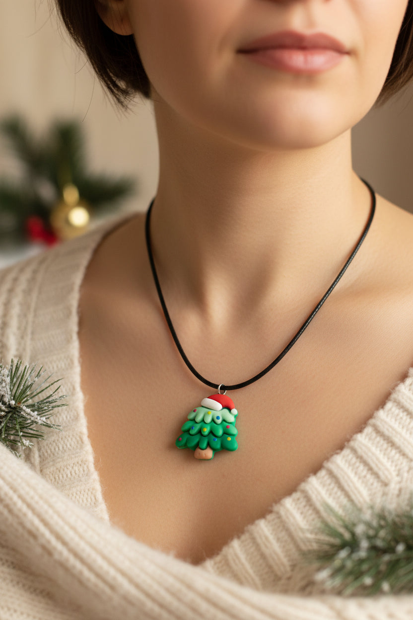 Plastic Necklace Christmas Tree