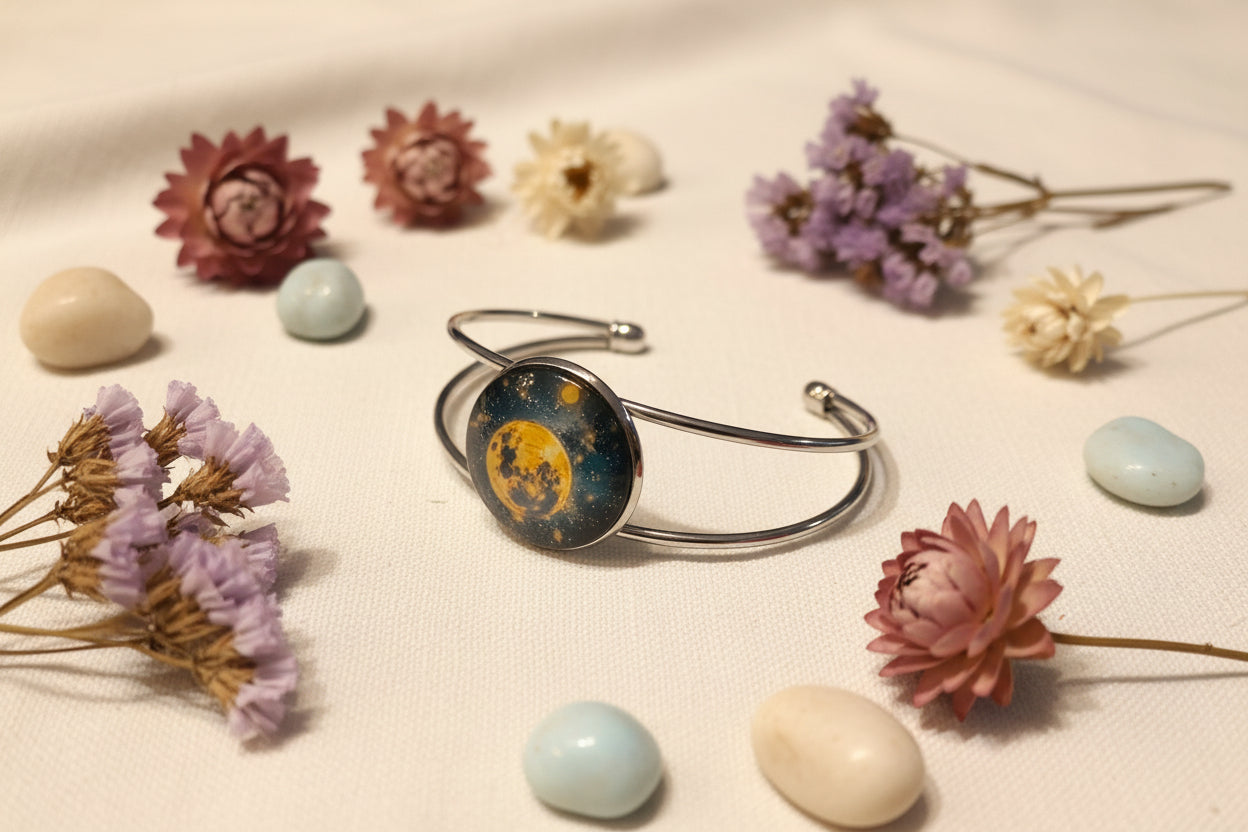 Cabochon Bracelet Full Moon