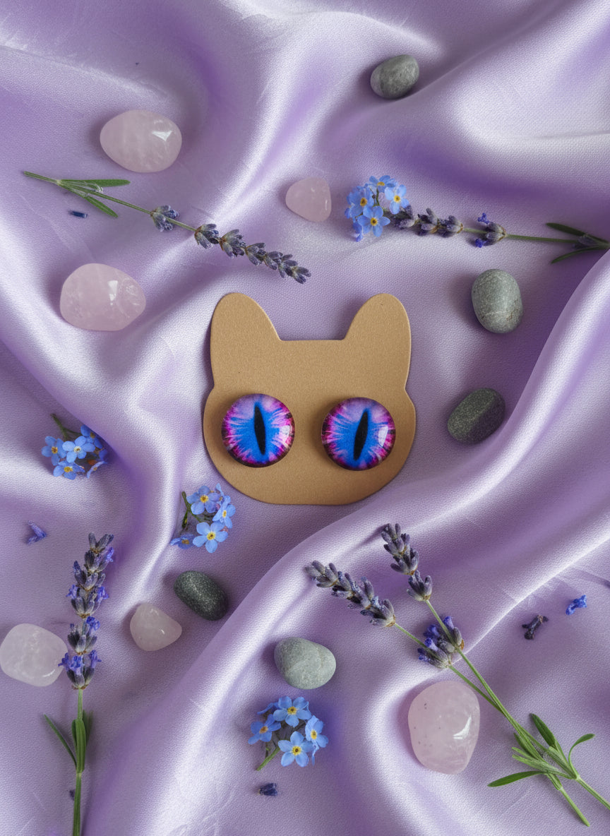 Cabochon Earring with Eye