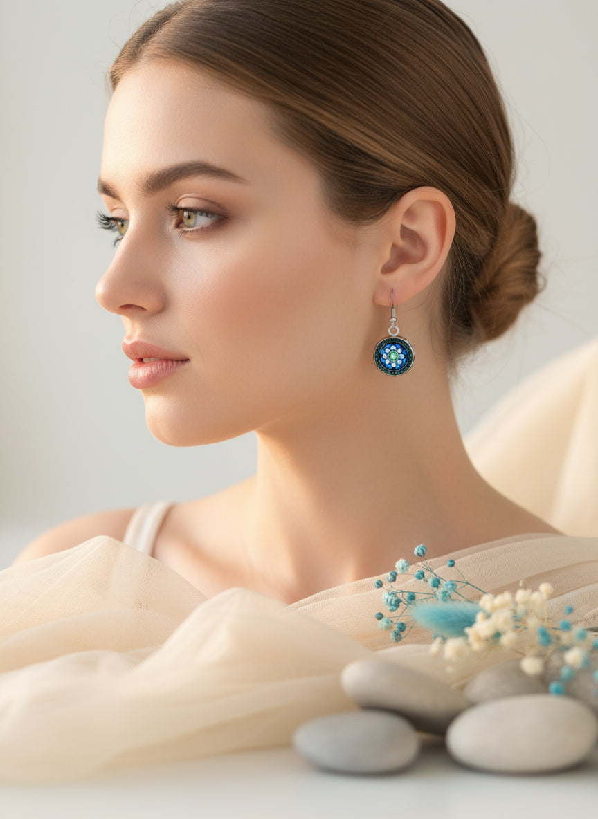 Cabochon Hanging Earring