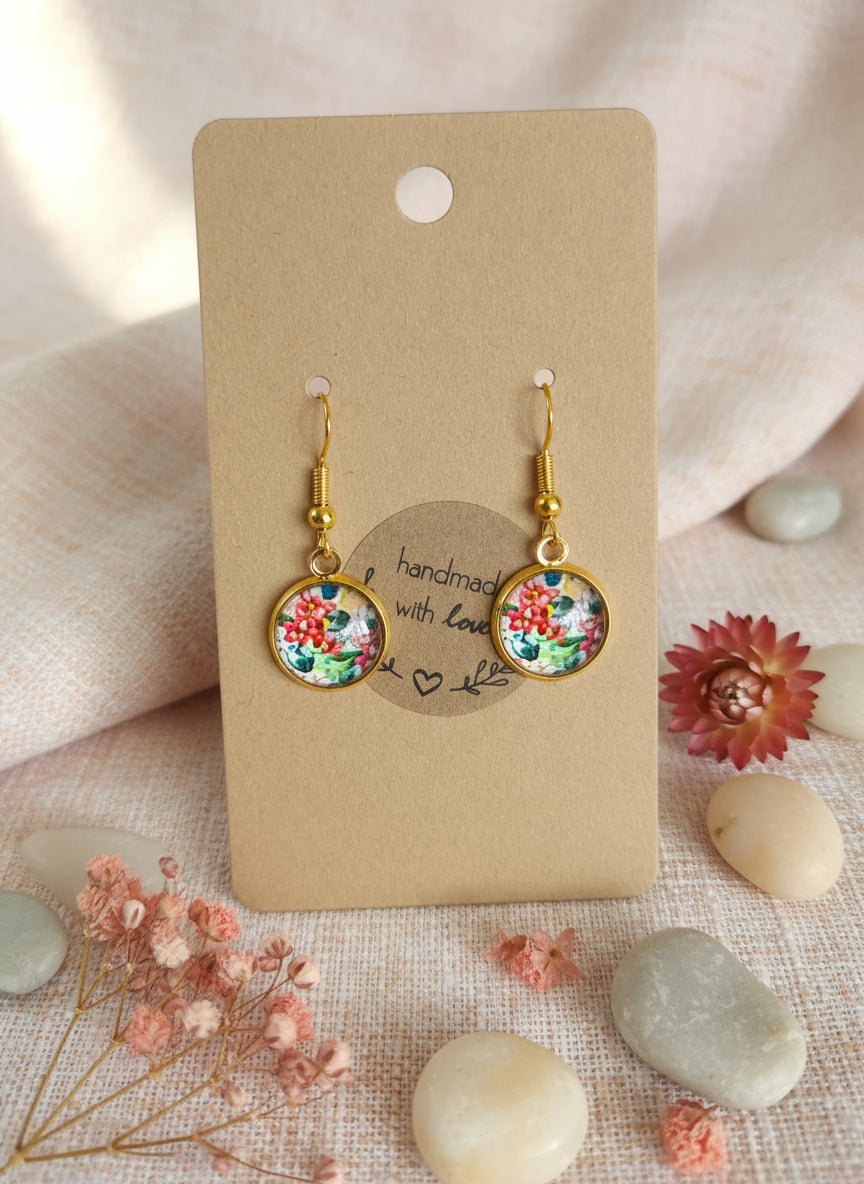 Cabochon Hanging Earring
