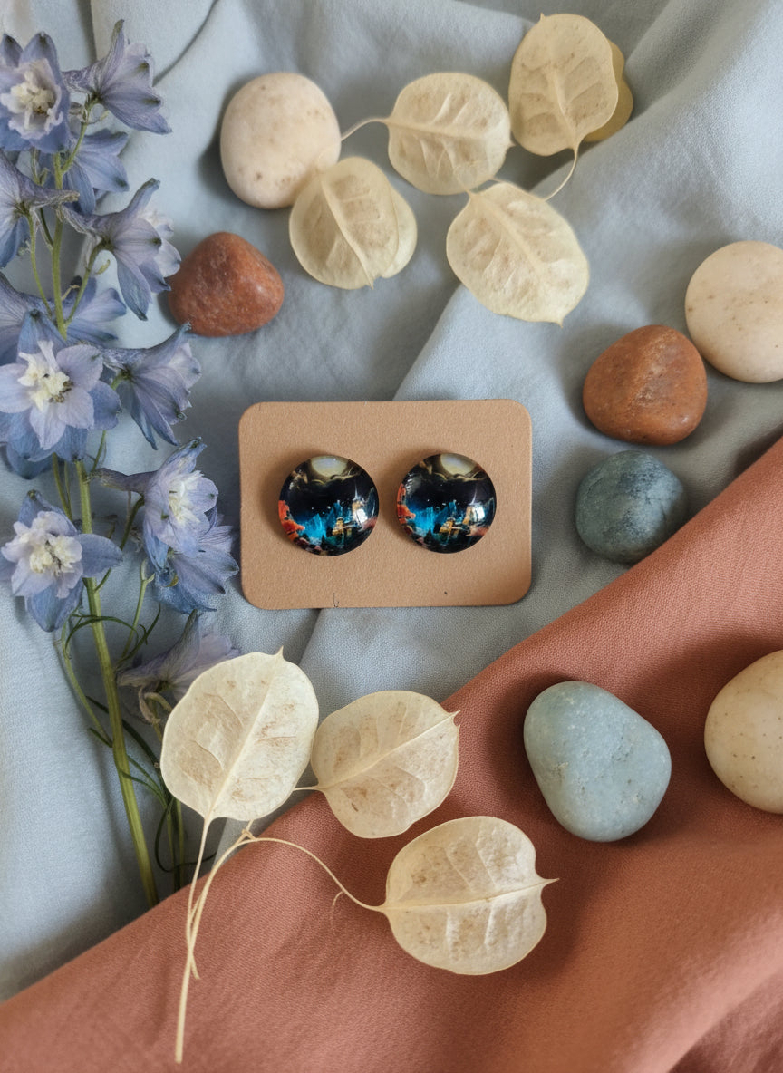 Cabochon Mystical Earring