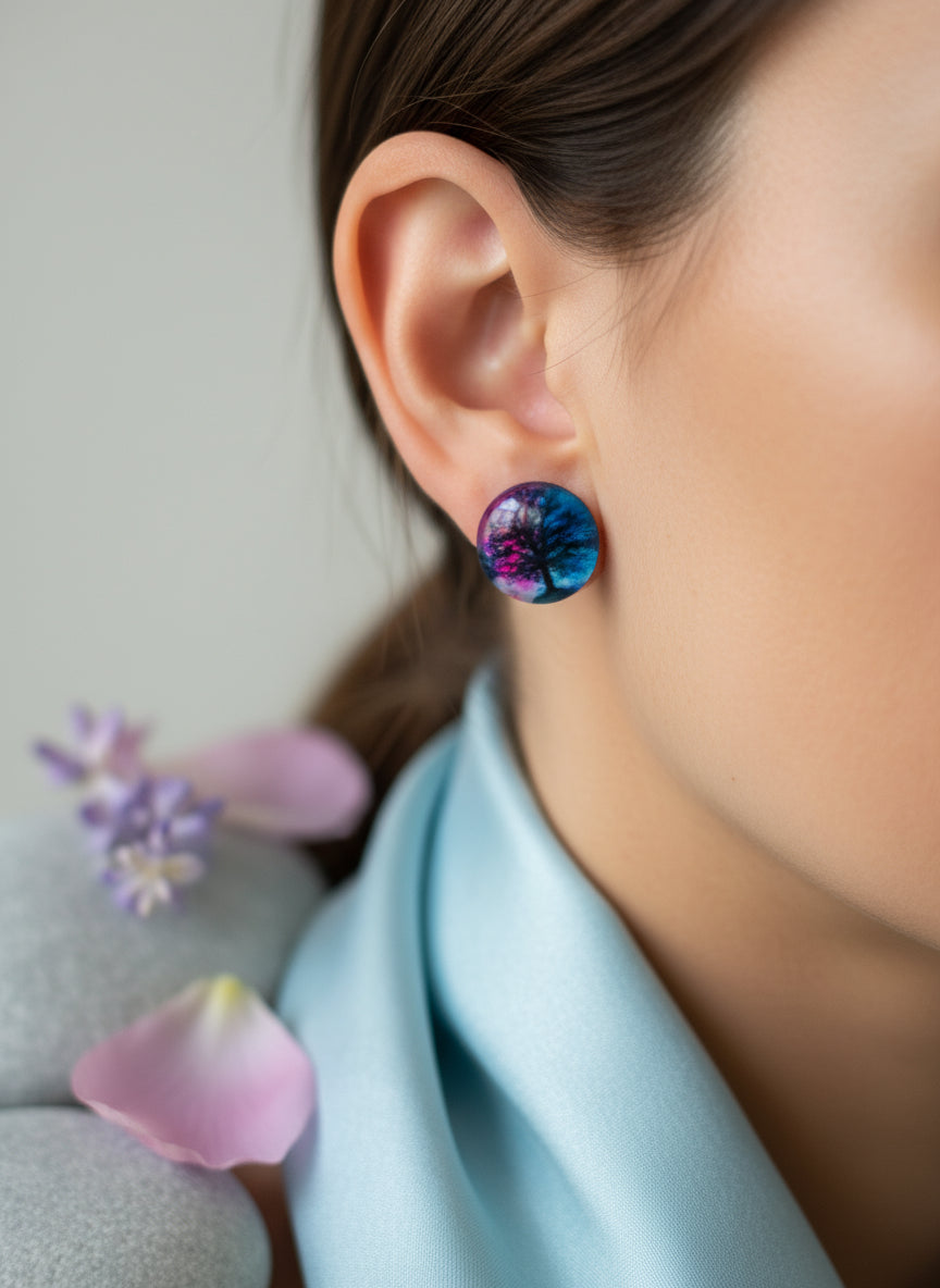 Cabochon Mystical Earring