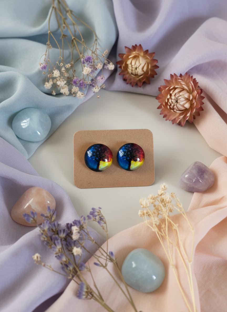 Cabochon Mystical Earring