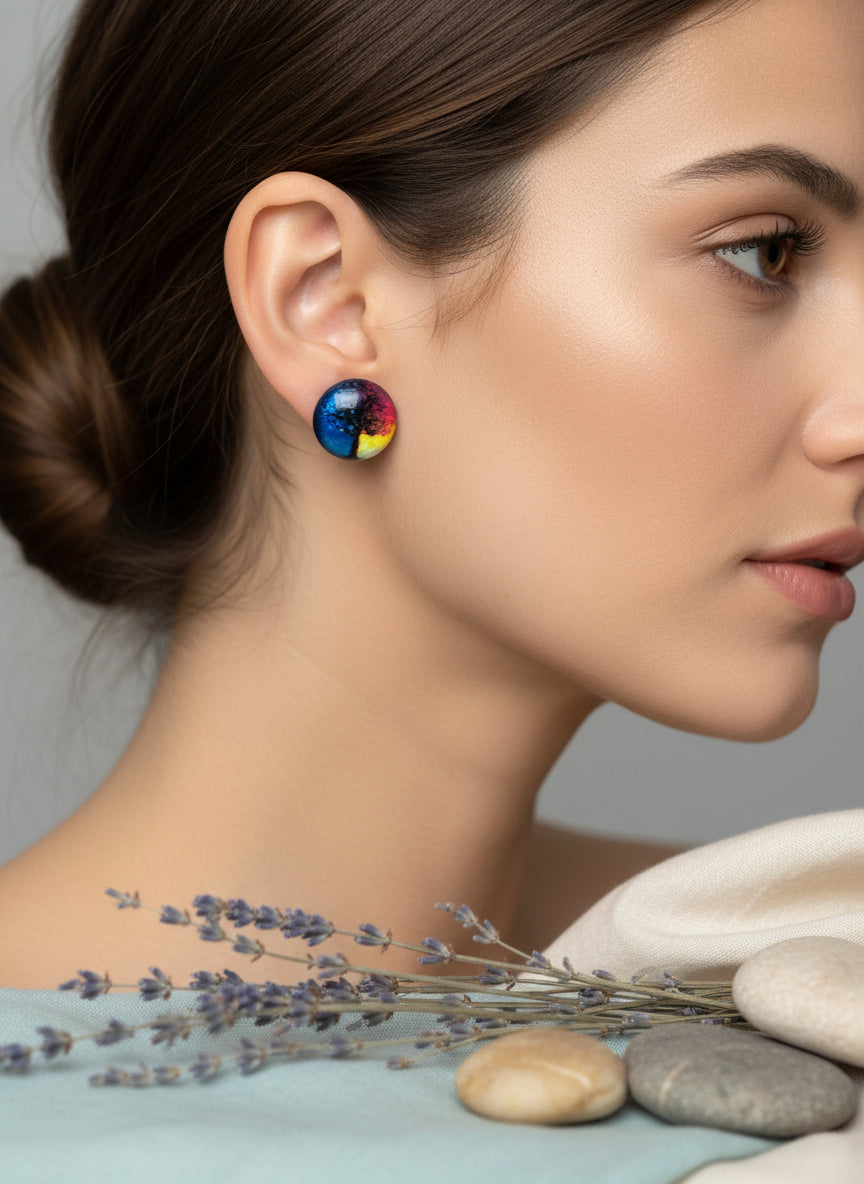 Cabochon Mystical Earring