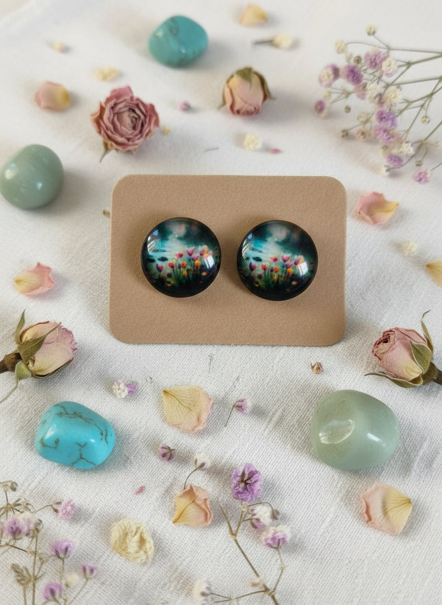 Cabochon Mystical Earring