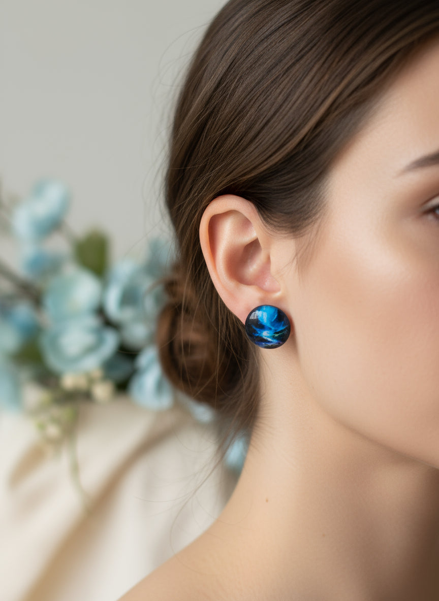 Cabochon Mystical Earring