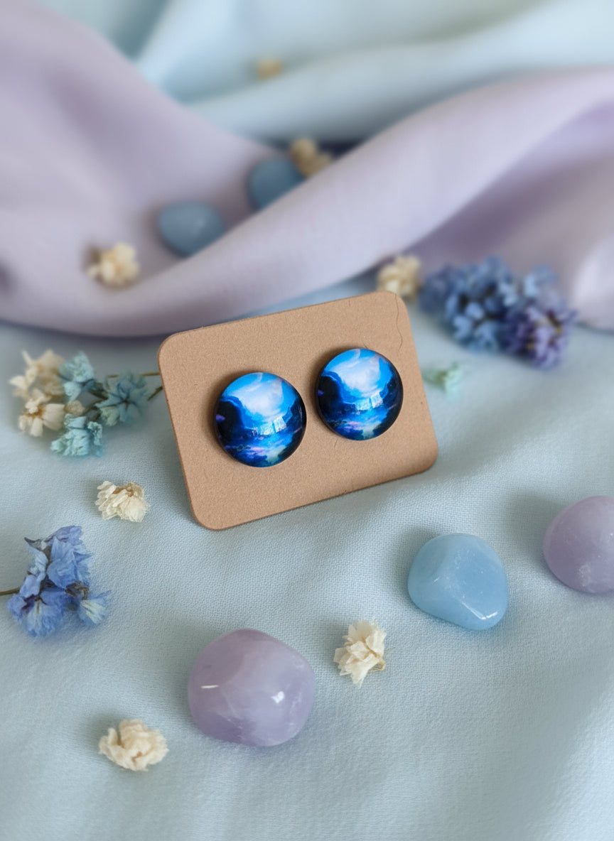 Cabochon Mystical Earring