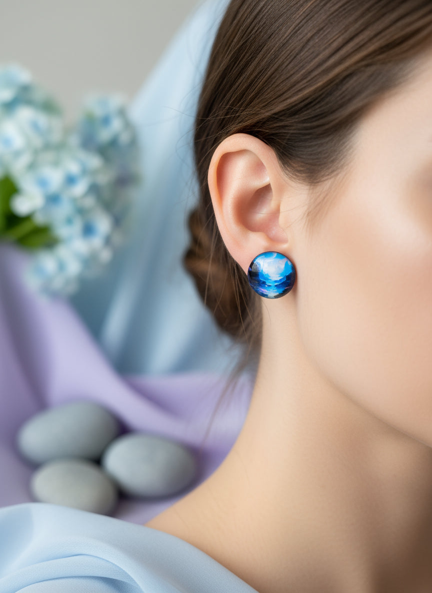 Cabochon Mystical Earring