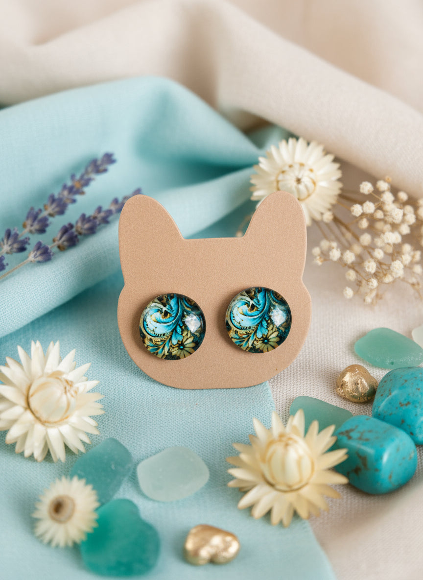 Cabochon Mystical Earring