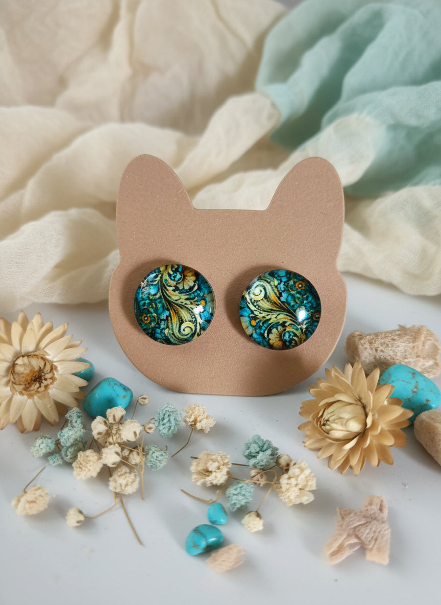 Cabochon Mystical Earring
