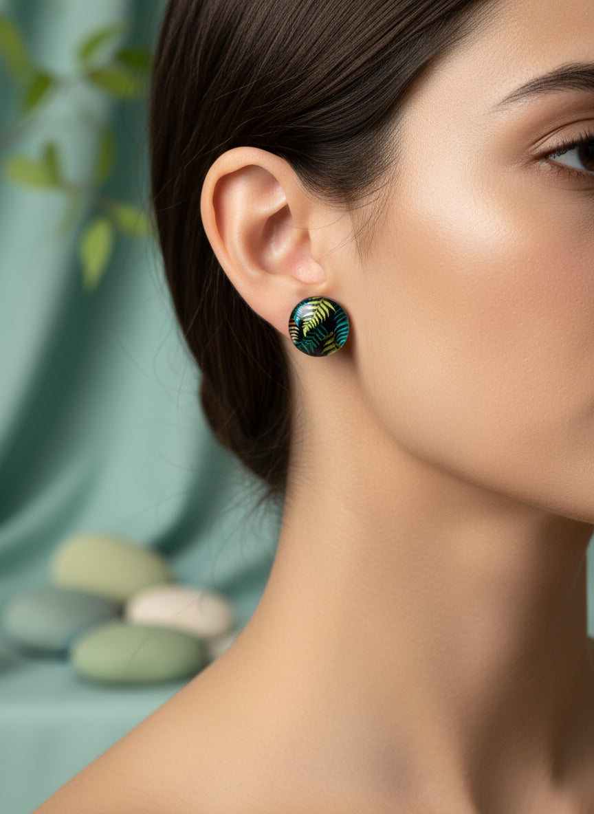 Cabochon Mystical Earring