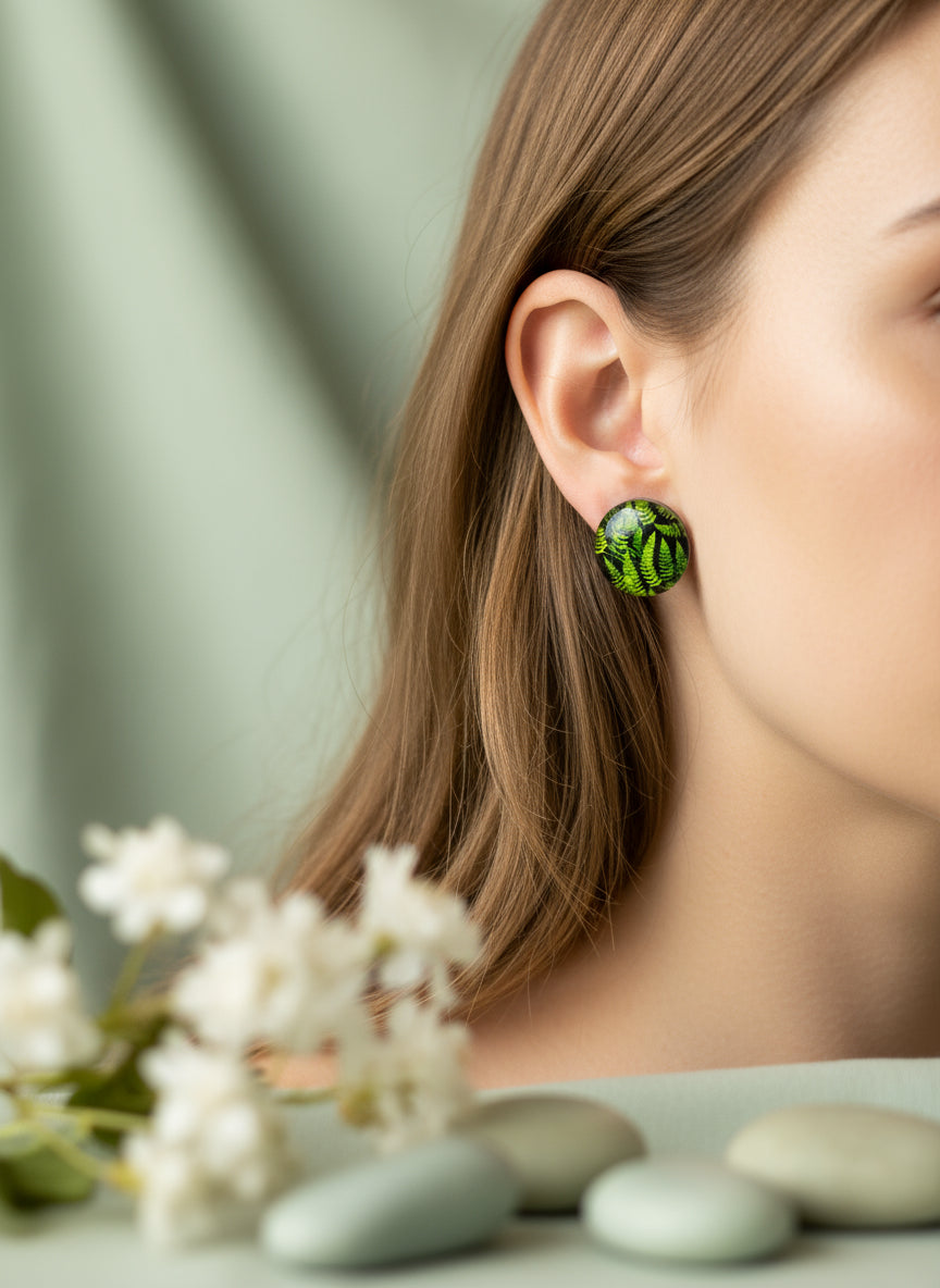 Cabochon Mystical Earring