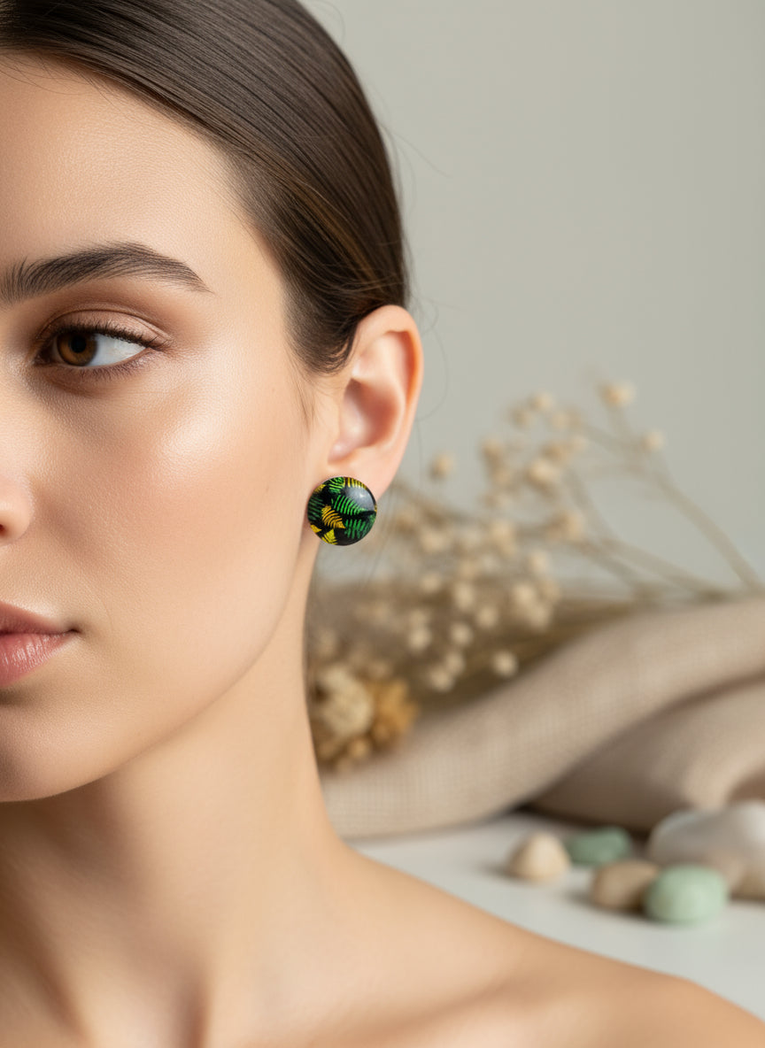 Cabochon Mystical Earring