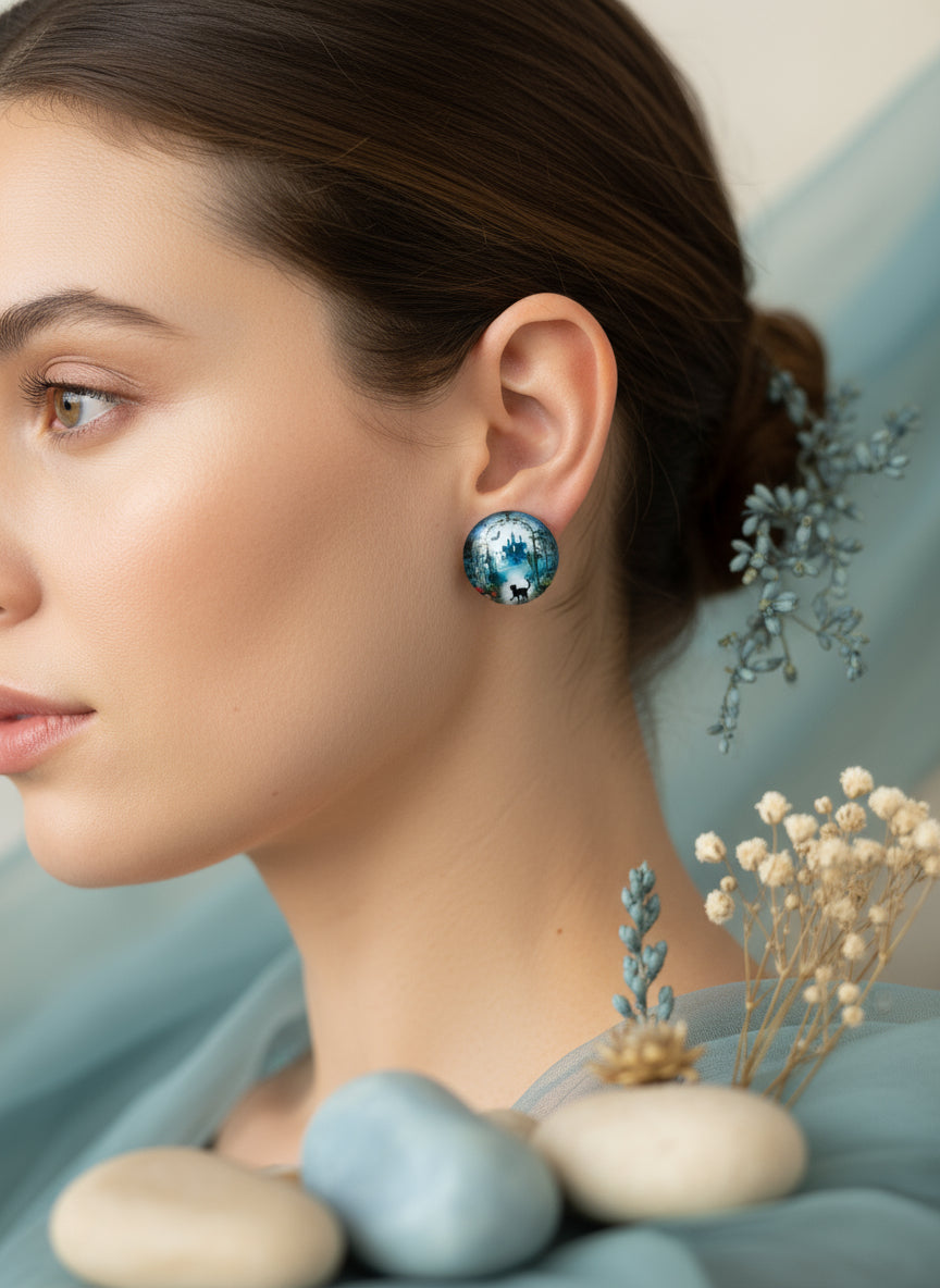 Cabochon Earring for Halloween